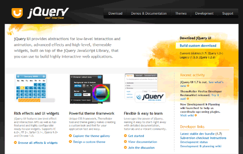 jQuery UI Homepage
