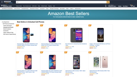  amazon best sellers of unlocked phones